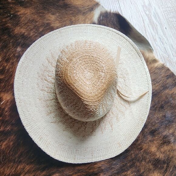 Atwood long Oval Palm Leaf Straw Hat - Picture 1 of 7